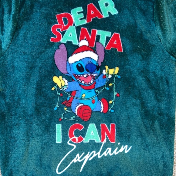 NWT Disney Lilo & Stitch “Dear Santa” Holiday Sweater XS - Picture 3 of 6